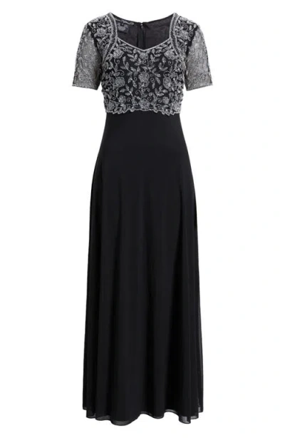 Pisarro Nights Beaded Bodice A-line Gown
