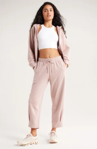 Zella Ultracozy Pleated Joggers In Pink