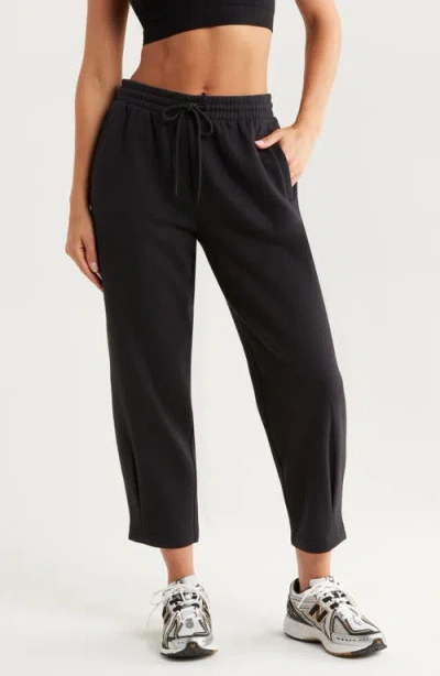 Zella Ultracozy Pleated Joggers In Black