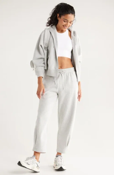 Zella Ultracozy Pleated Joggers In Gray