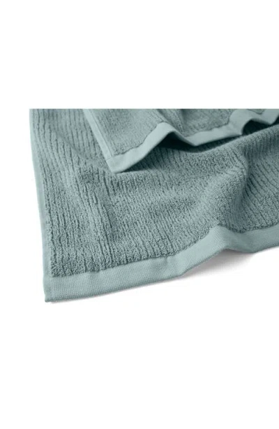 Coyuchi Temescal Organic Cotton Rib Bath Towel In Blue