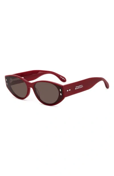 Isabel Marant 64mm Oversize Oval Sunglasses