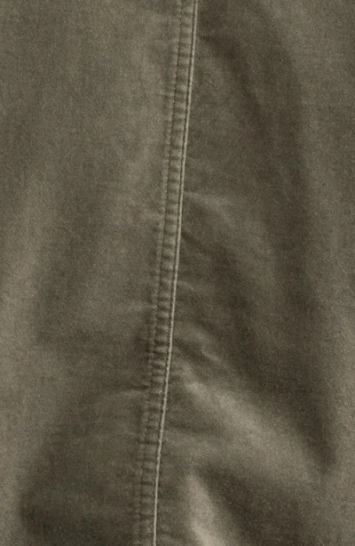 Eileen Fisher Stretch Cotton Velveteen Jacket In Green