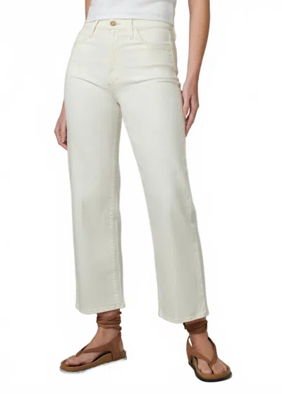Joe's Jeans The Blake High Rise Wide Leg Jeans In Milk In White
