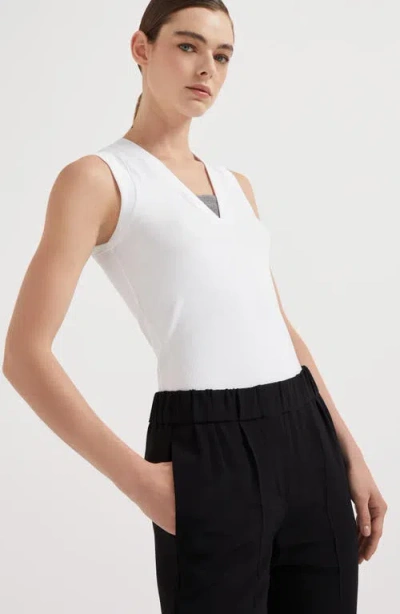 Brunello Cucinelli Crepe Cady Slim-leg Ankle Pull-on Pants In Black