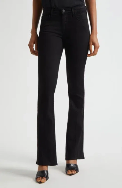 L'agence Sneeki Low-rise Sneaker Straight Jeans In Black