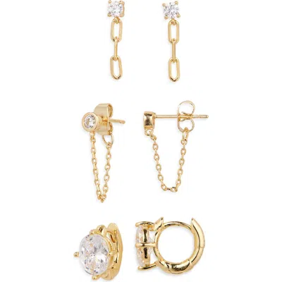 Nordstrom Set Of 3 Demi Fine Earrings