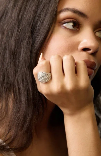 Bony Levy Audrey Diamond Dome Ring In Silver