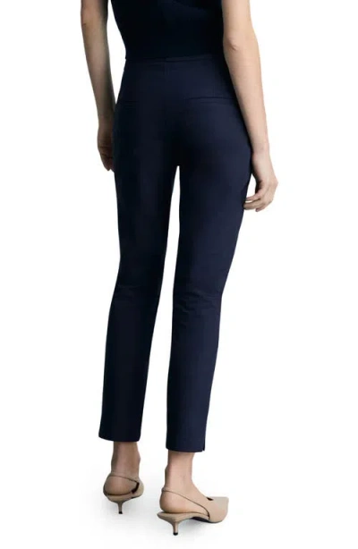 Mango Women's Crop Skinny Pants In Blue