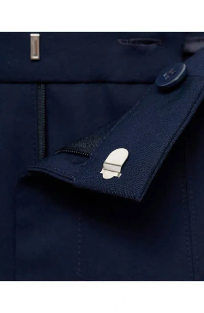 Mango Women's Crop Skinny Pants In Blue