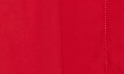 Madewell Flutter Sleeve Button Front Poplin Minidress In Red