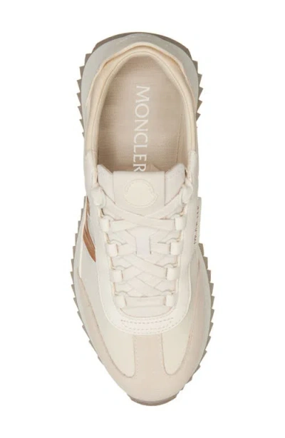 Moncler Pacey2 Suede And Nubuck Low-top Sneakers In Neutral