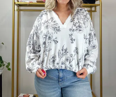 Illa Illa Love Me Long Time Cropped Long-sleeve Shirt In White In White