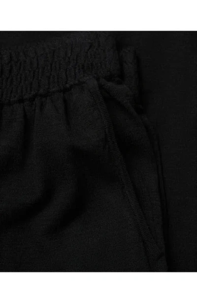 Mango Women's Fine Knit Straight Fit Pants In Black