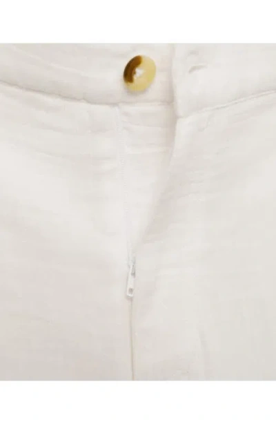 Mango Women's Straight-fit Cotton Pants In White