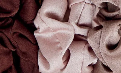 Kitsch Satin 5-pack Sleep Scrunchies In Cameo