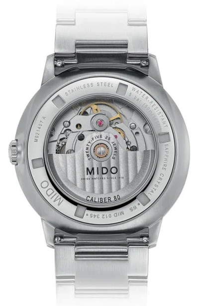 Mido Commander Gradient Automatic Bracelet Watch, 40mm In Black