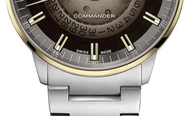 Mido Commander Gradient Automatic Bracelet Watch, 40mm In Black