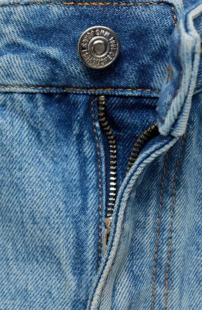 Mango Short Denim Skirt Medium Blue In Blue