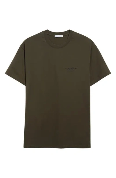Givenchy Regular Fit Crew Neck Short Sleeve T-shirt In Green