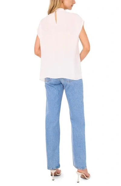 Halogenr Halogen(r) Mock Neck Cap Sleeve Shell