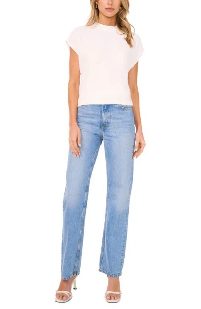 Halogenr Halogen(r) Mock Neck Cap Sleeve Shell