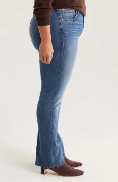 Kut From The Kloth Stella Fab Ab Raw Hem High Waist Flare Jeans In Blue