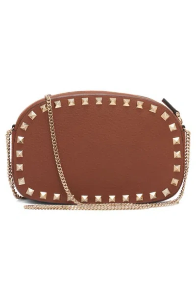 Valentino Studded Leather Crossbody Bag With Chain Strap