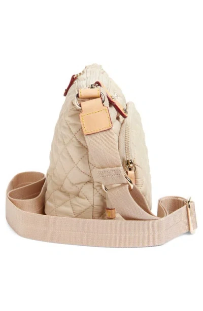 Mz Wallace Metro Scout Deluxe Quilted Nylon Crossbody Bag In Buff/light Gold