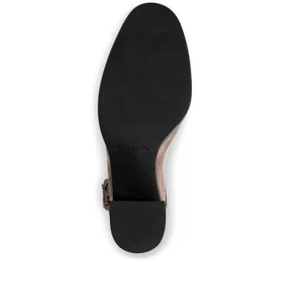 Bernardo Suede Heeled Loafer Slingback Clogs In Brown