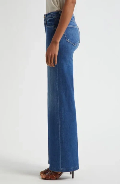 L'agence Scottie High Rise Wide Leg Jeans Marvista In Blue