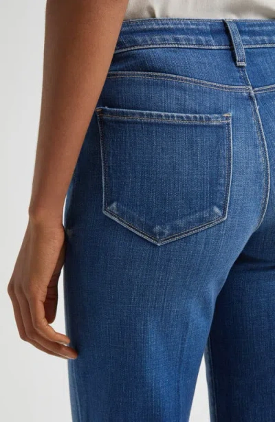 L'agence Scottie High Rise Wide Leg Jeans Marvista In Blue