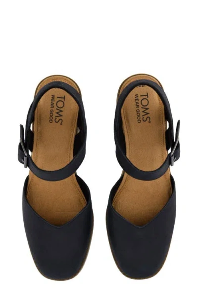 Toms Women's Jaclyn Leather Heel In Black