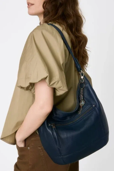 The Sak Sequoia Hobo Leather Bag In Blue