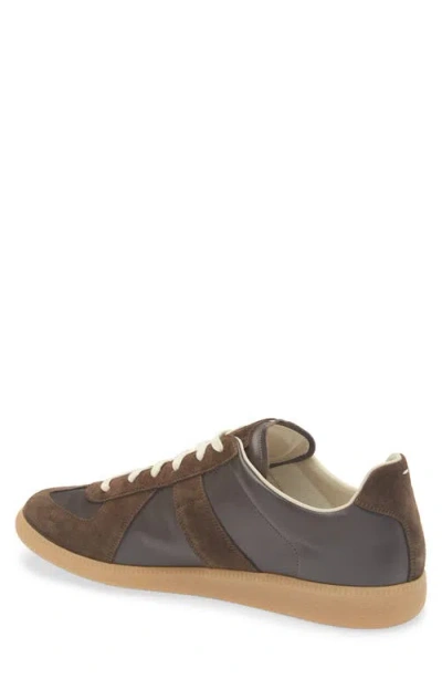 Maison Margiela Dark Brown Replica Sneakers In Black
