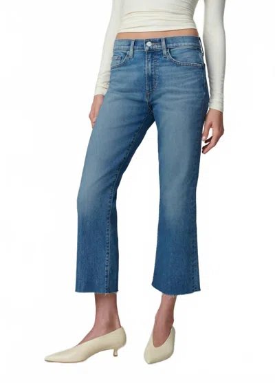 Joe's Jeans Callie Raw Hem Cropped Bootcut Jeans In Blue