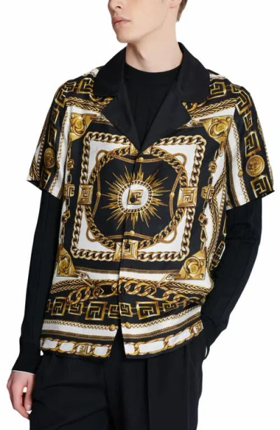 Balmain Shirt With Logo In Multi