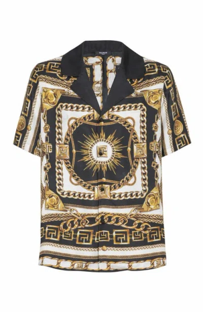 Balmain Shirt With Logo In Multi
