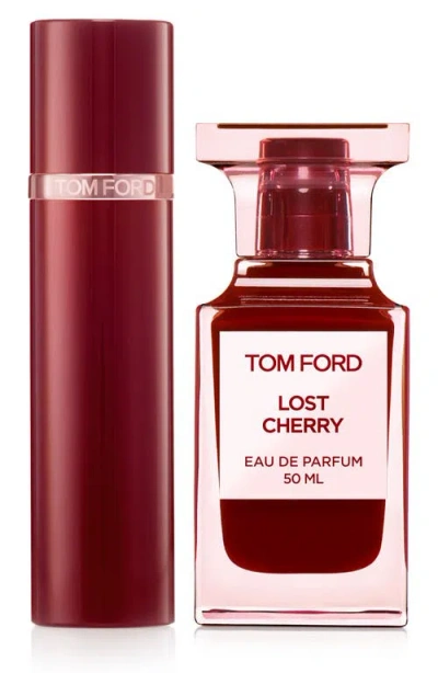 Tom Ford Private Blend Lost Cherry Eau De Parfum Gift Set (limited Edition) In Burgundy