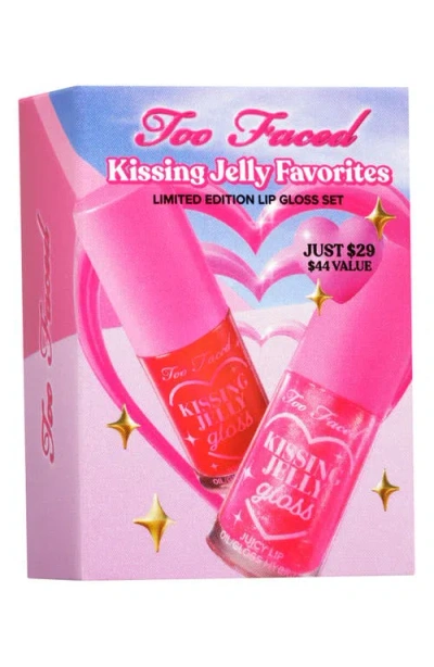 Too Faced Kissing Jelly Favorites Lip Oil Gloss Set $44 Value