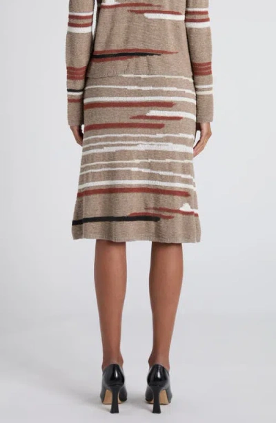 Bottega Veneta Venice Intarsia Linen & Cotton Mélange Sweater Skirt