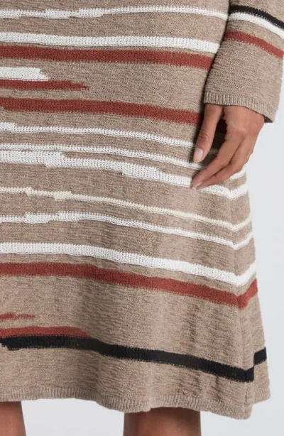 Bottega Veneta Venice Intarsia Linen & Cotton Mélange Sweater Skirt