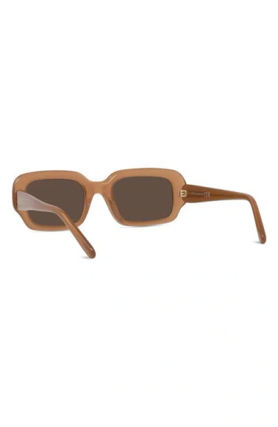 Loewe Acetate Rectangular Slim Sunglasses In Brown