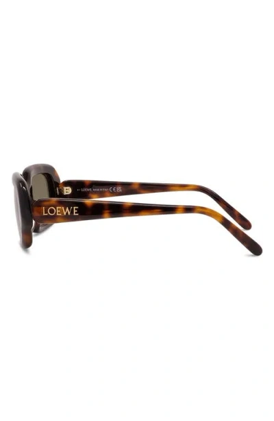 Loewe 51mm Rectangular Sunglasses In Brown