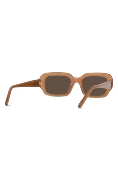 Loewe Acetate Rectangular Slim Sunglasses In Brown