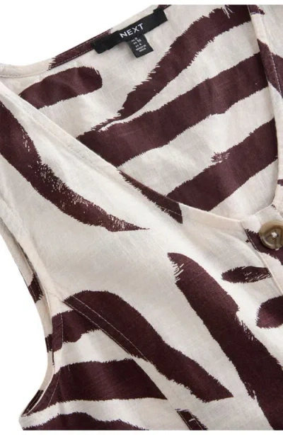 Next Zebra Print Sleeveless Romper