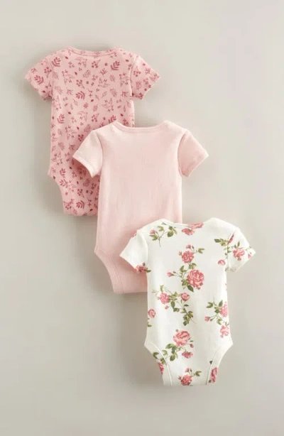 Nordstrom Assorted 3-pack Bodysuits In Pink