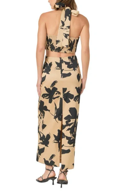 Endless Rose Floral Cutout O-ring Maxi Dress