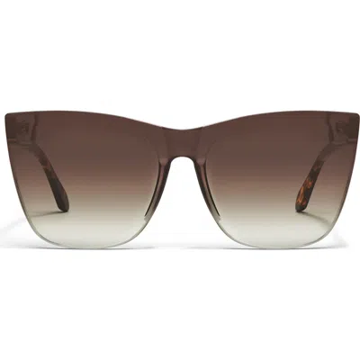 Quay Come Thru 144mm Gradient Cat Eye Sunglasses