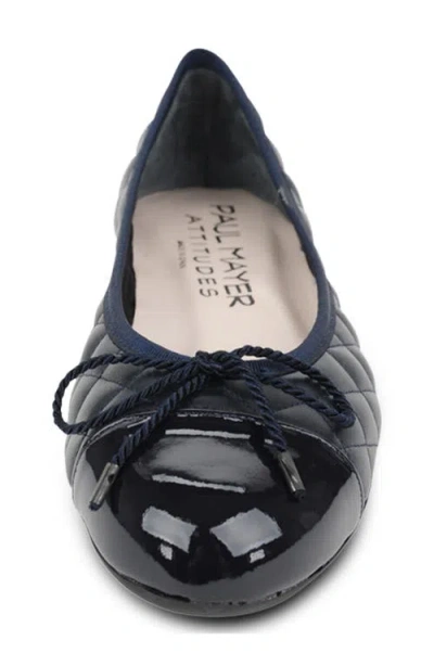 Paul Mayer Best Cap Toe Quilted Ballet Flat
